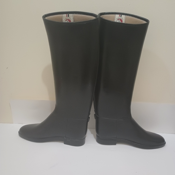 Cottage Craft Black Rubber Lined Equestrian Boots Women's Size 39M (8.5 US) - Picture 7 of 15